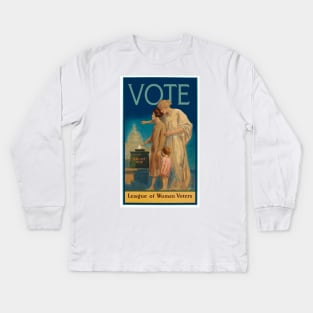 Vintage (Circa 1920) League of Women Voters Poster - VOTE Kids Long Sleeve T-Shirt